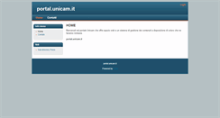 Desktop Screenshot of portal.unicam.it