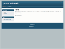 Tablet Screenshot of portal.unicam.it