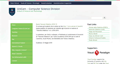 Desktop Screenshot of cs.unicam.it