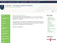 Tablet Screenshot of cs.unicam.it